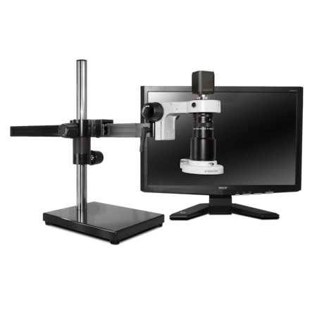 Scienscope Auto-Focus Digital Inspection System, Quadrant LED On Gliding Stand MAC-PK5-E1Q-AF